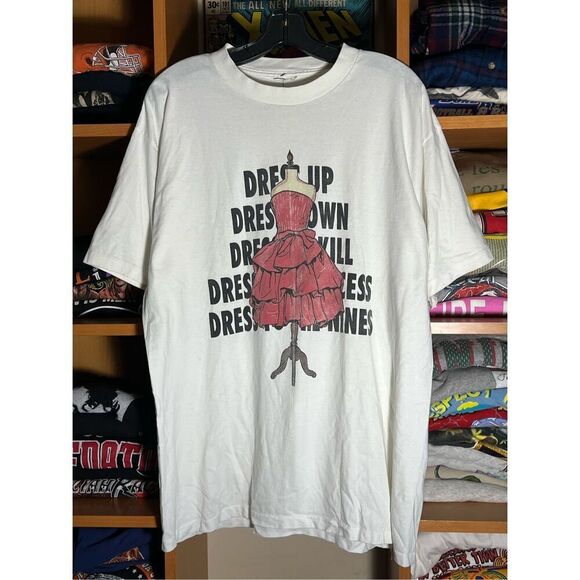 Vintage 90s Joe Boxer Girlfriend Red Dress Tee - Picture 1 of 6